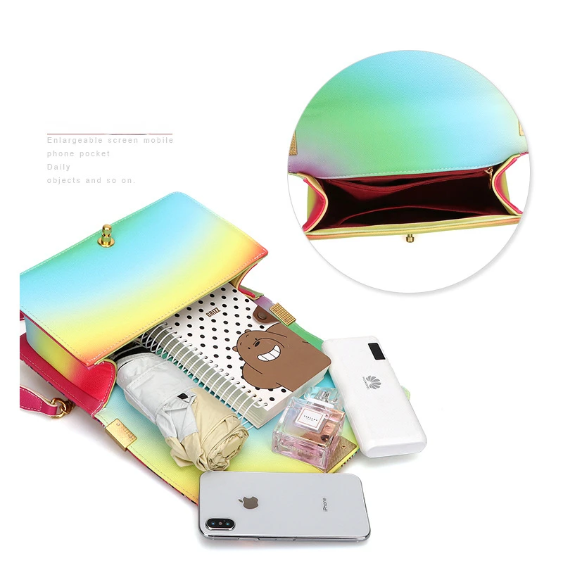 Original Designer Ladies Handbags Fashion Handbags Chain Bags Colorful Graffiti Bags for Women сумка женская Hot Selling