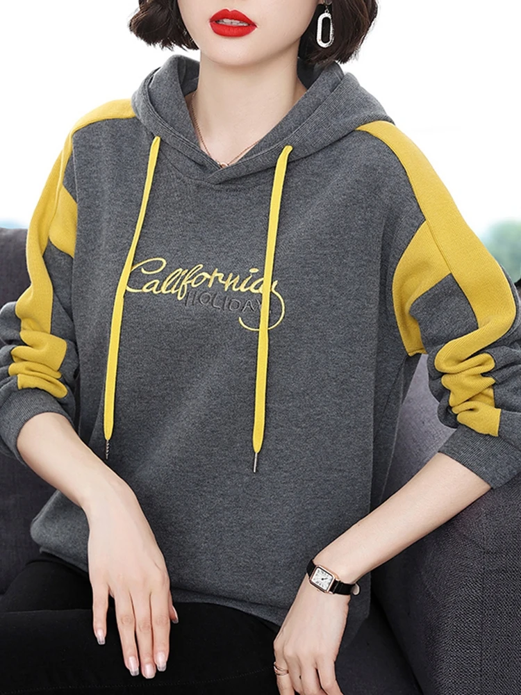 

Повседневные женские топы BOBOKATEER, женские толстовки, свободная Женская одежда с длинным рукавом, осенняя женская одежда 2022