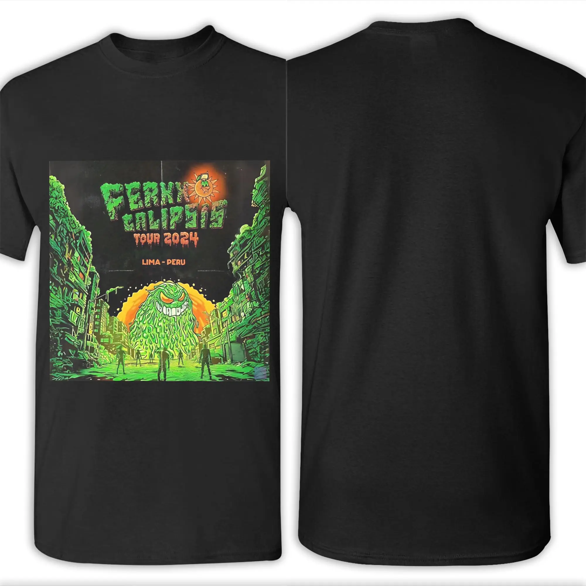 Футболка Feid из 100% хлопка с принтом FERXXOCALIPSIS WORLD TOUR Feid by Pintiita, коллаж Ferxxo, стикер Feid, новинка, мужская. (art.: 3920da7f673ec) - 3920da7f673ec