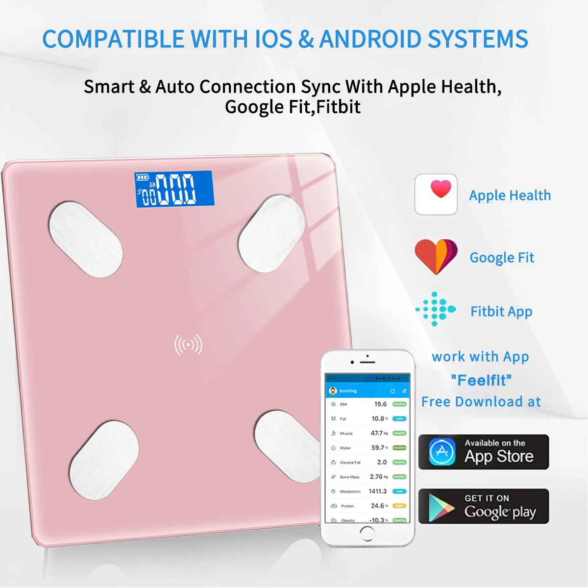весы электронные ситилинк Цифровые напольные для ванной комнаты умные с Bluetooth