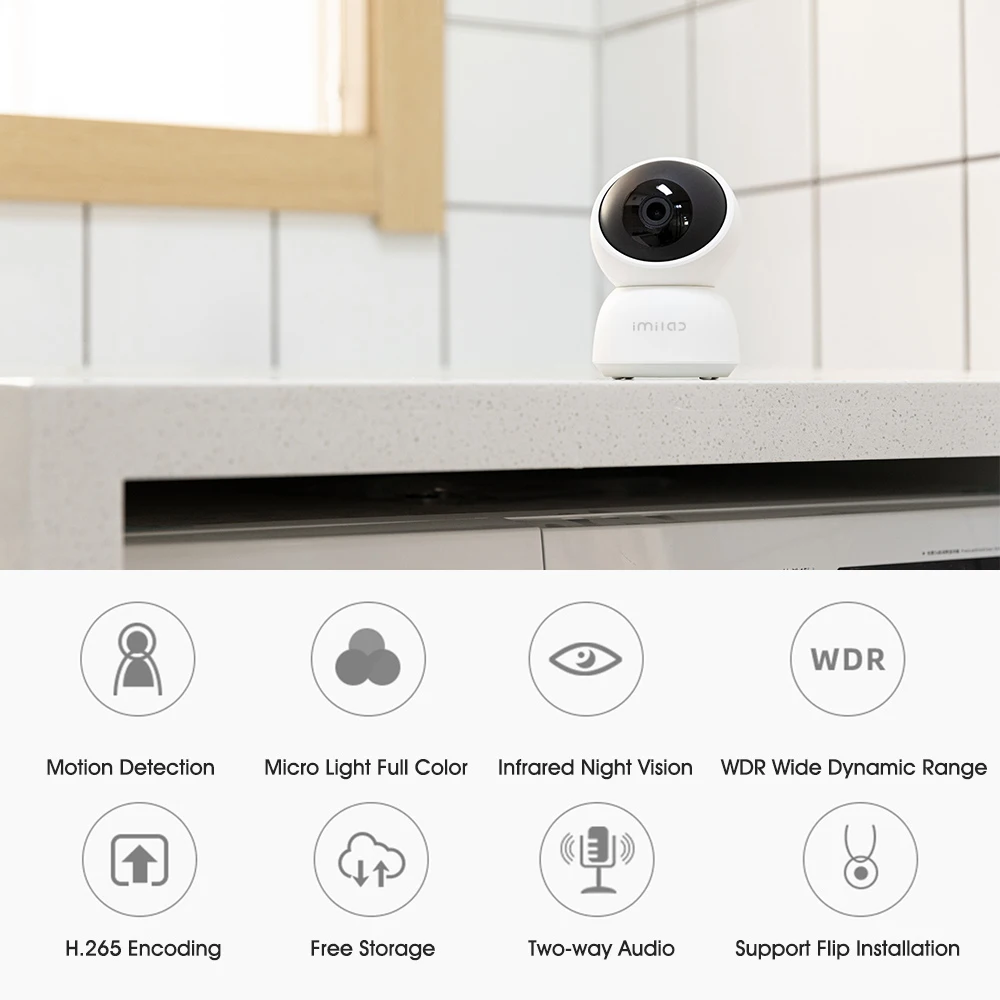 IMILAB IP-камера 2K 1296P HD Смарт-Камера A1 веб-камера WiFi ночное видение 360 ° видеокамера