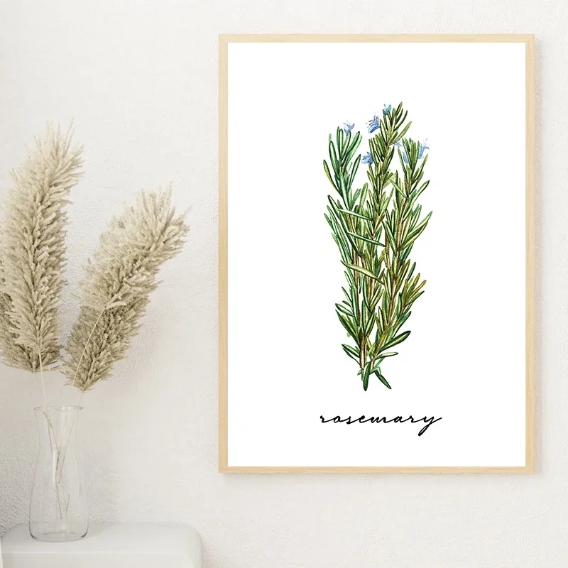 Ретро Минималистичный Кухонный Пейзаж Холст Принт Произведения Искусства