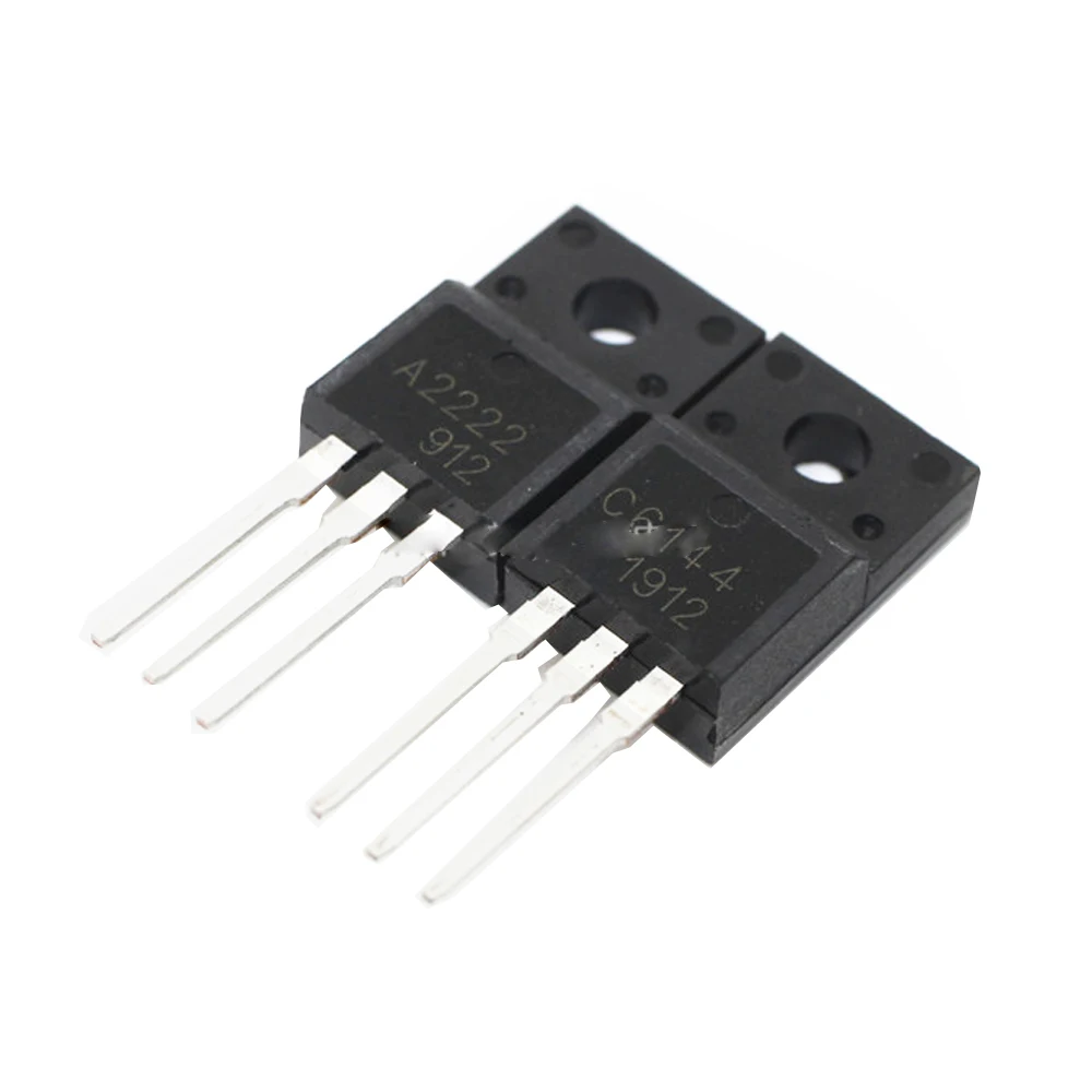 

10pcs 2SA2222 2SC6144 TO220F 5pcs A2222 + 5pcs C6144 TO220