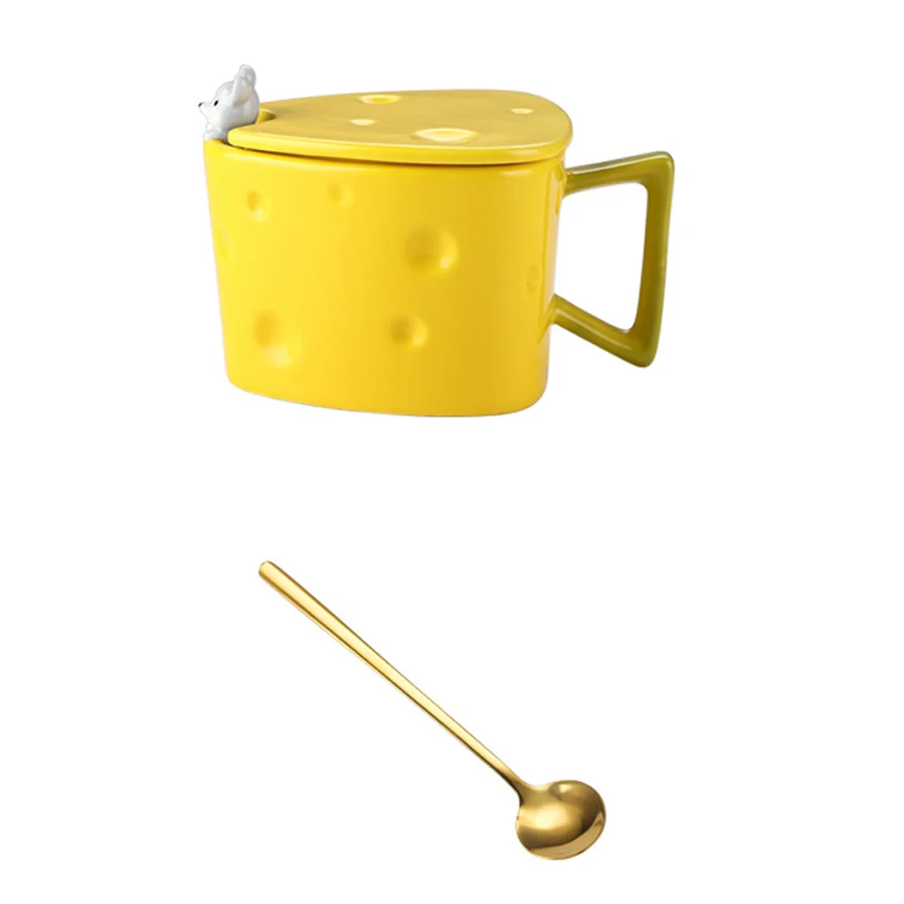 

Mug Cup Coffee Ceramic Cups Tea Cheese Setmugs Espresso Porcelainnovelty 3D Water Beverage Tumbler Drinking Funny Afternoon