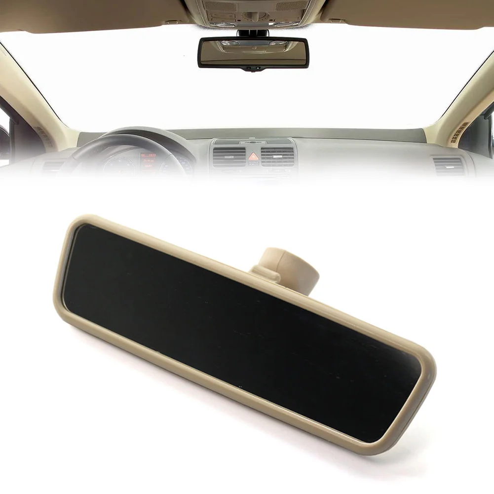 

Beige Car Interior Rear View Mirror For VW Jetta Golf MK4 MK5 MK6 Bora Passat B5 Rabbit Eos