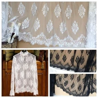 3 meters price mesh flower eyelash lace fabric elegant european mesh fabric white 1 53 meters