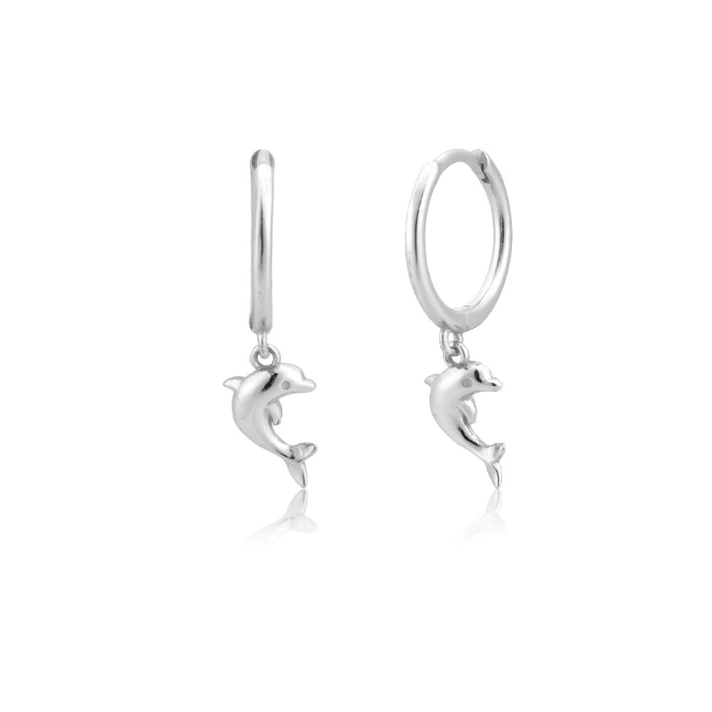 

Bohemia Piercing Cute Dolphin Pendant Metal Dangler Earrings for Women Fashion Jewelry Pendientes Ins Same Aretes Party Gifts
