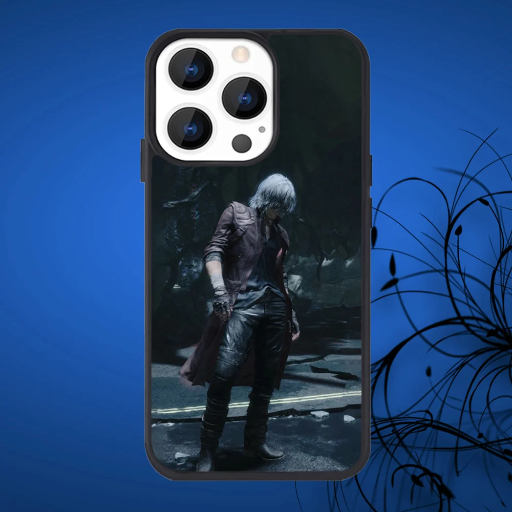 D-DMC 5 Dante Vergil Phone Case For iPhone 16 15 14 13 12 11 Plus Pro Max Mini Magsafe Magnetic Wireless Charging