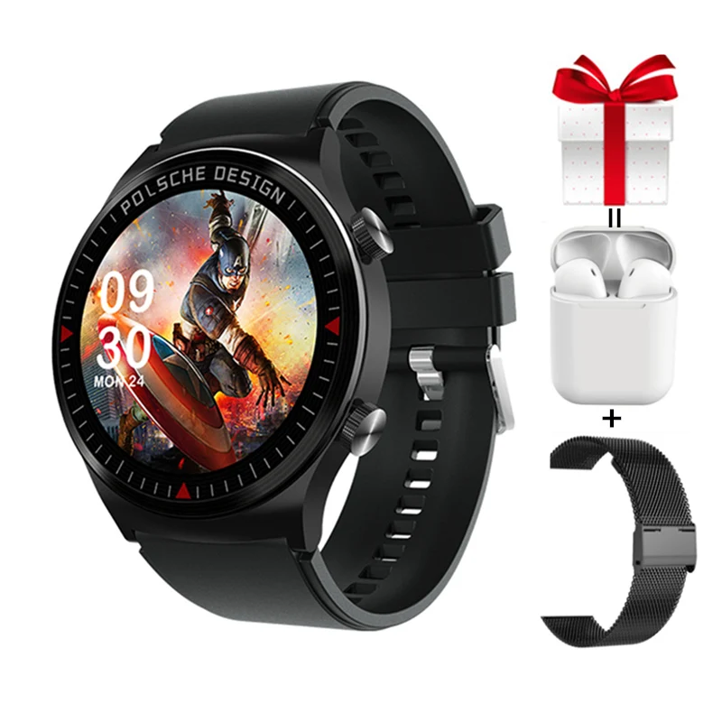 

Smart Watch Men 1.35inch Full Touch Screen 420*420 DIY Watchface Heart Rate Montior Blood Pressure Oxygen Smartwatch HW26