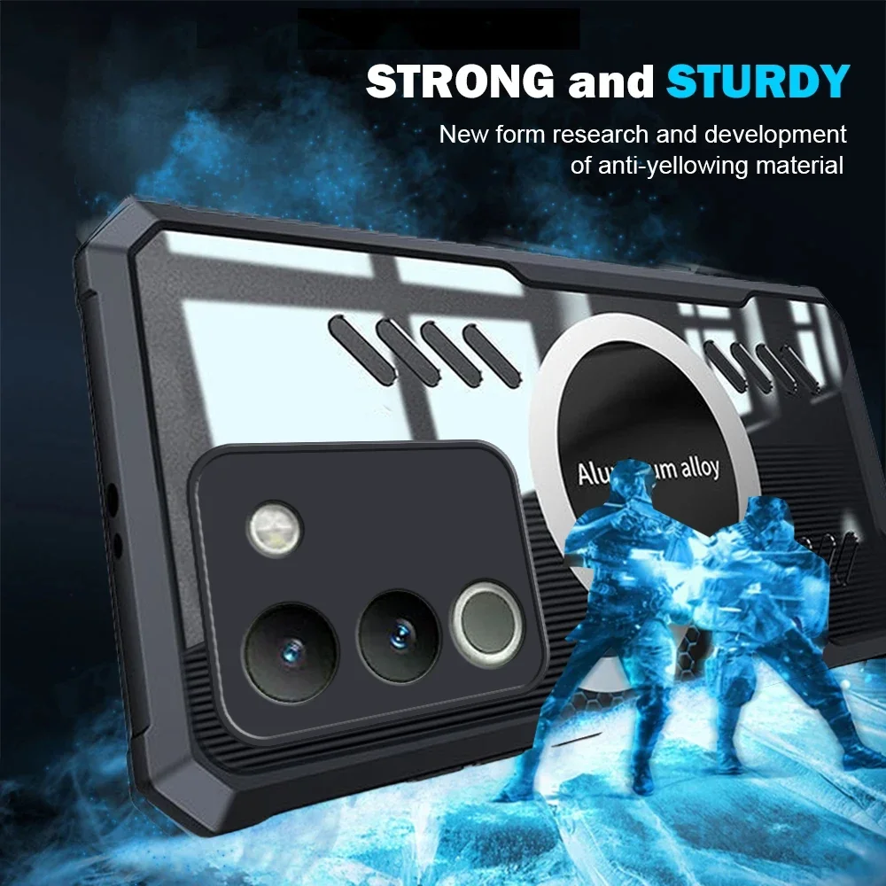 Геймерская модель для VIVO Y73 Y75 Y77 Y78 Y81 Y91 Y93 Y95 Y91C Y91i Y90 Y1s Y100 Y200 Z1 Pro алюминиевая