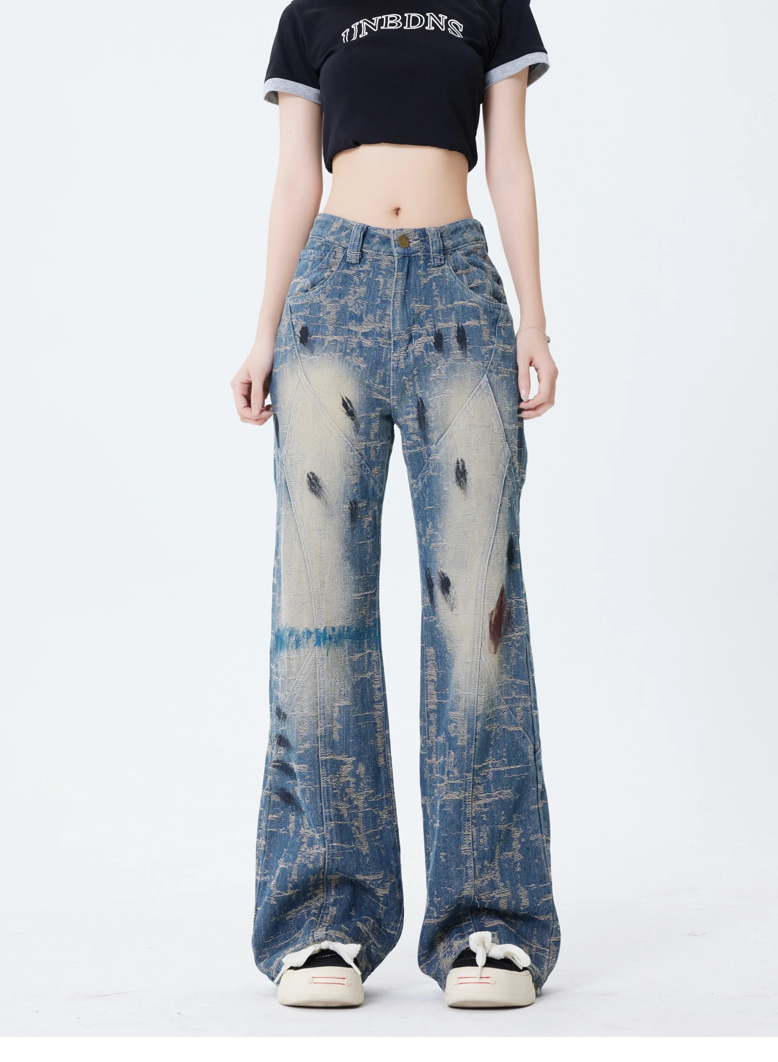 

S883 Fashion women's Jeans 2023 Runway Luxury famous Brand European Design party style women's Clothing