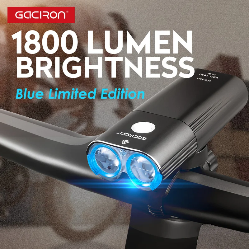 GACIRON V9DP-1800 Headlight 1800 Lumens Bicycle Front Light 