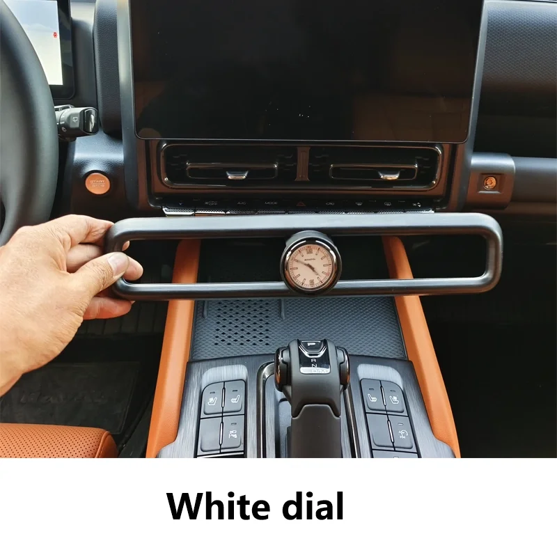 

Для Haval H9 2026 2025, для Haval V7 2025: Декоративная накладка на центральный воздуховод кондиционера с кварцевыми часами для интерьера автомобиля