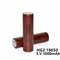 new original hg2 18650 3 0ah battery 3 7v 30a high discharge 18650 rechargeable batteries for hg2 18650 flashlight tools battery