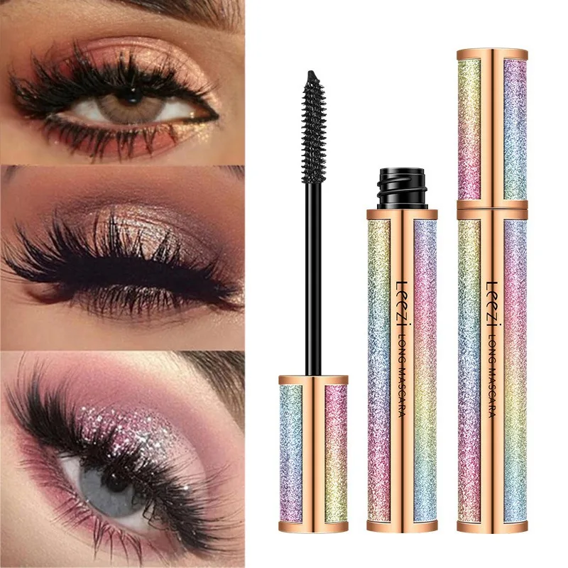 

New Starry Sky Makeup Mascara Lengthening Thicker Curling Quick Dry Waterproof Star Mascara Eyes Women Beauty Cosmetic