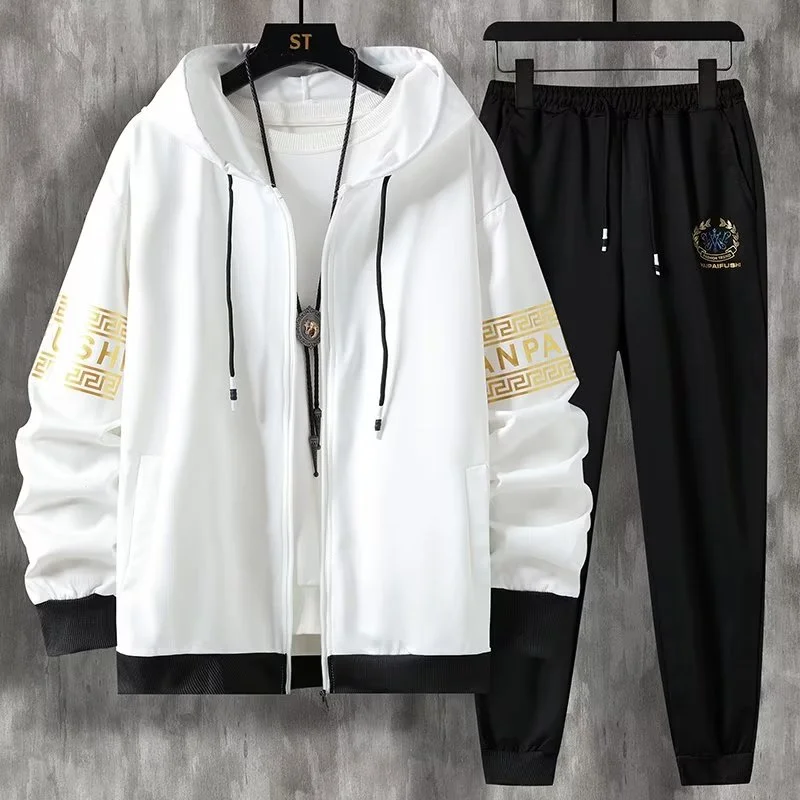 Мужская Толстовка С Рисунком Y2k Повседневный Спортивный Костюм Из Полиэстера