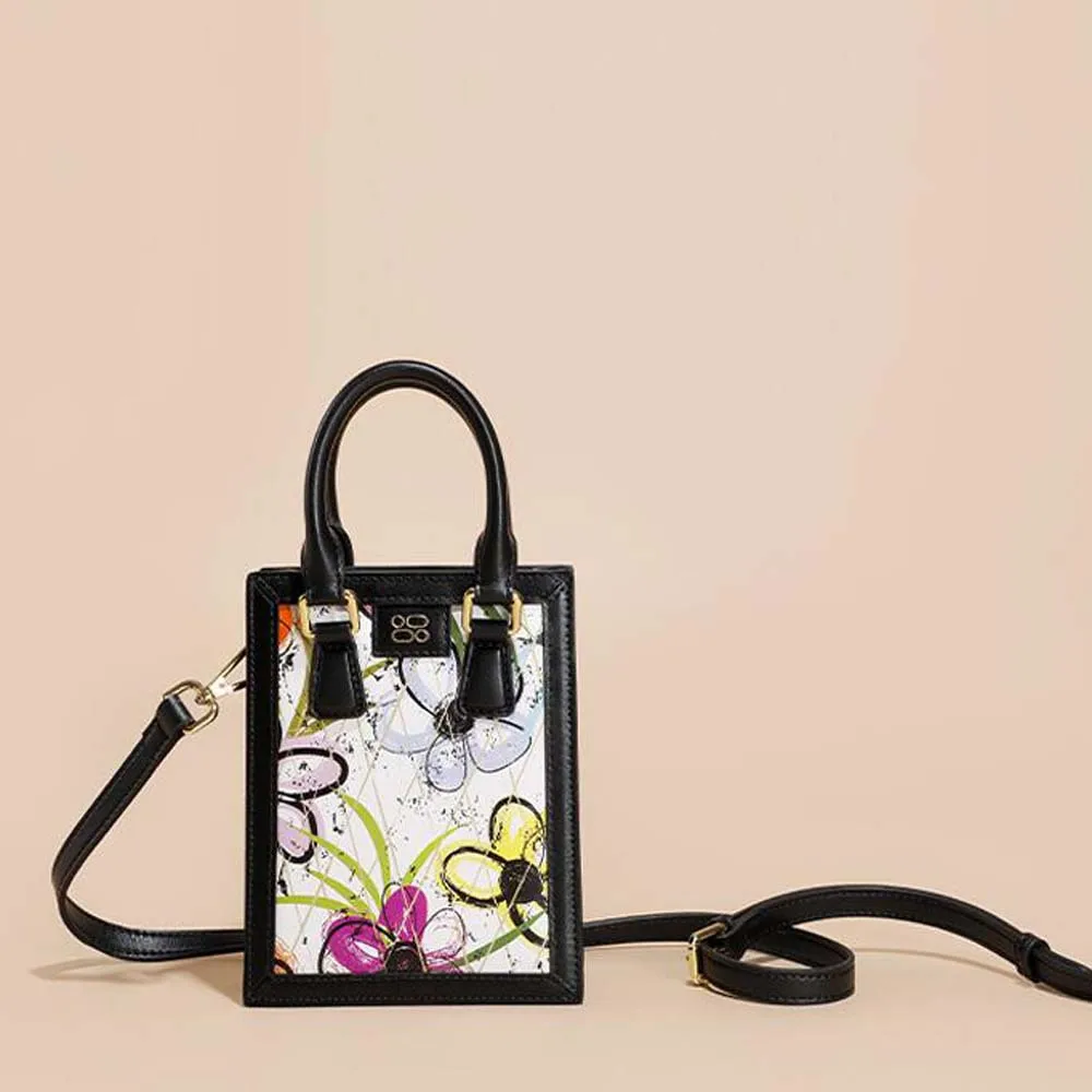 

Модные кожаные сумки с клапаном и принтом, маленькая Повседневная сумка через плечо, Женский кошелек для телефона, сумка-мессенджер для тел...