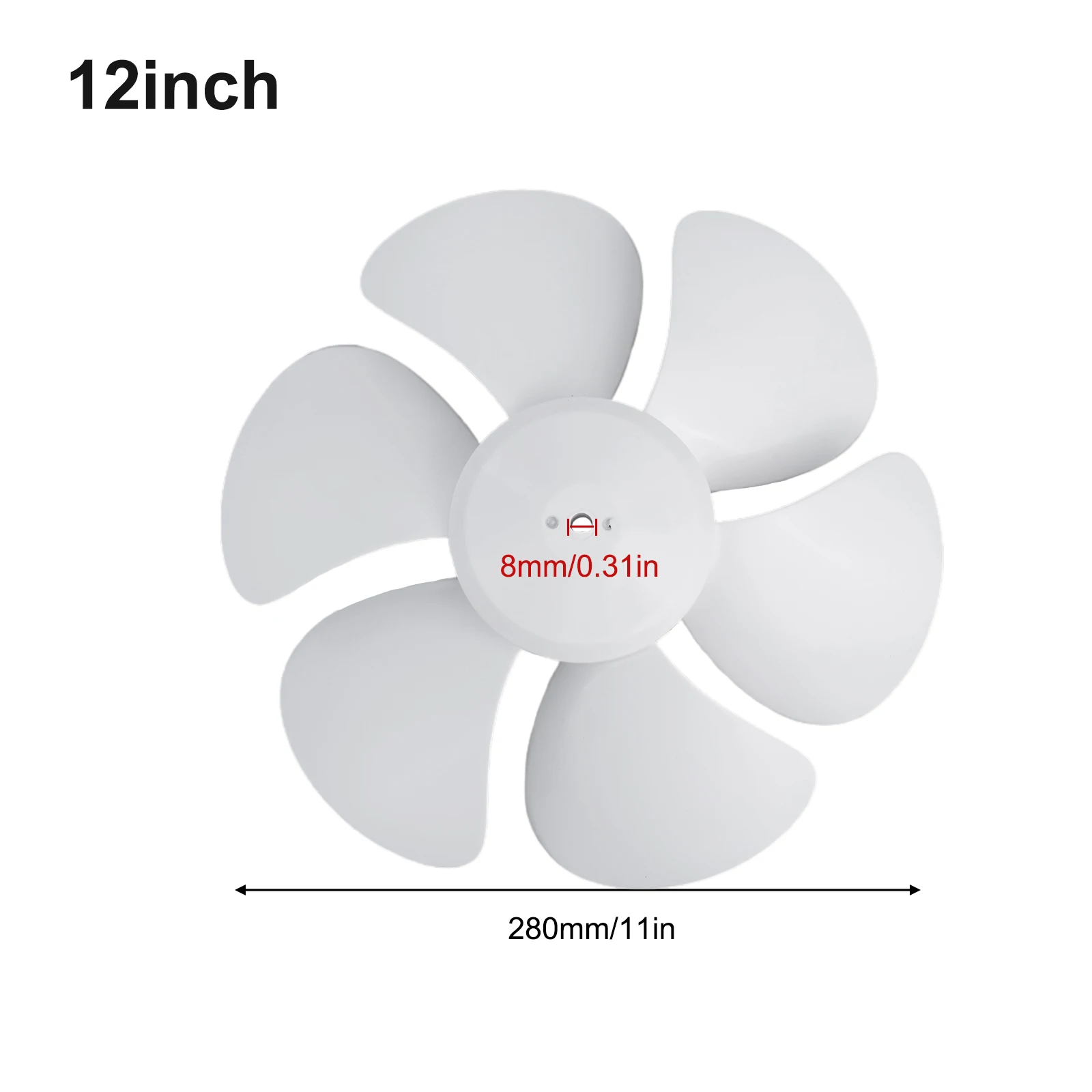 

1 шт., 6/8/10/12 дюймов, лопасти вентилятора, 6-лопастные резиновые лопасти вентилятора, подходят для замены лопасти вентилятора на подставке