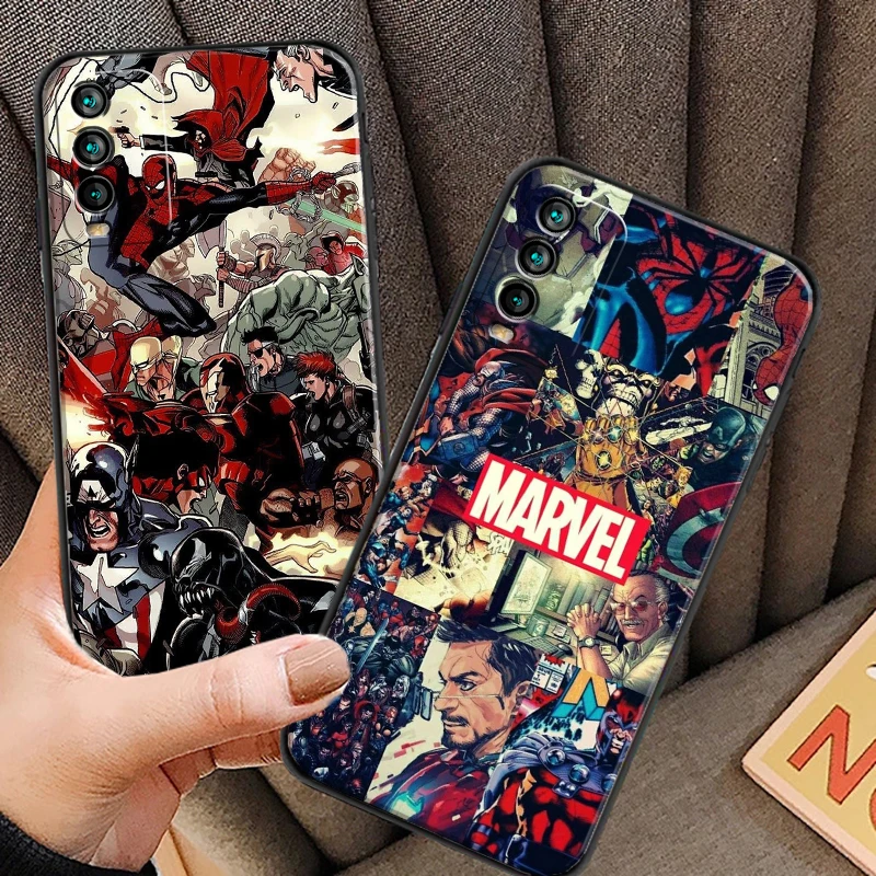 

Marvel Iron Man Phone Cases For Xiaomi Redmi 7 7A 9 9A 9T 8A 8 2021 7 8 Pro Note 8 9 Note 9T Coque Back Cover Soft TPU