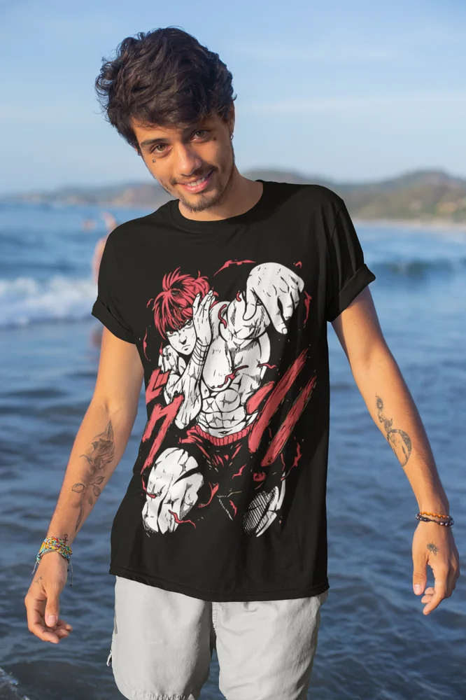 Футболка Baki с принтом Grappler Hanma манга Yujiro аниме мягкая футболка всех размеров