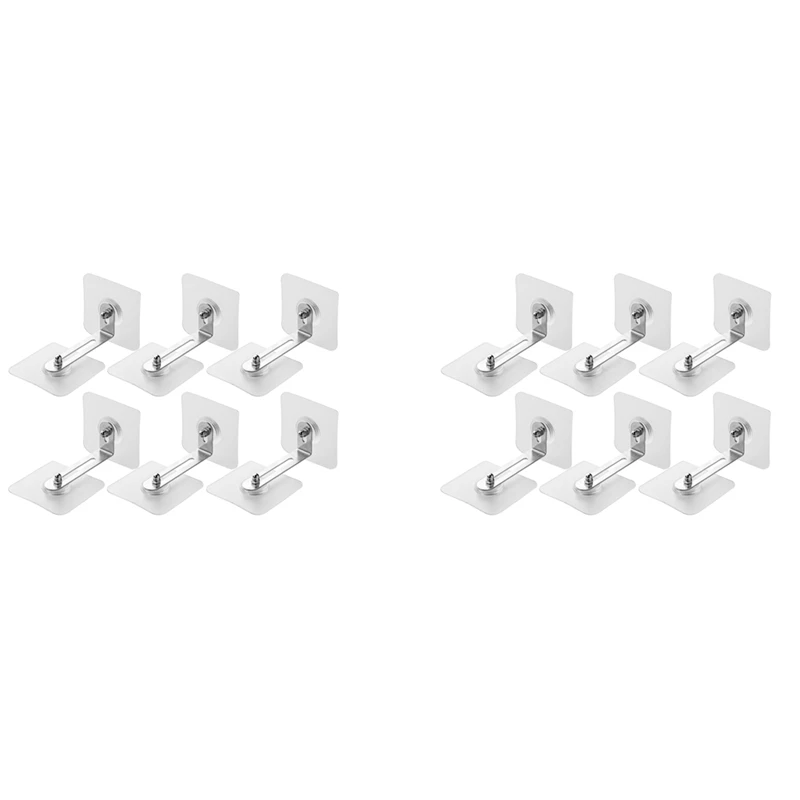 

Furniture Anchors Wall Anchors, Anti Tip Furniture Anchors No Drill, Adhesive Furniture Wall Anchors For Baby 12 Pcs