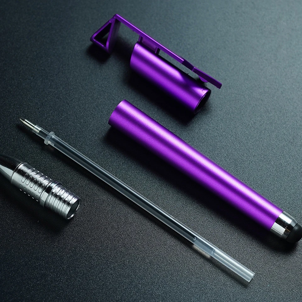 logo custom 100pcspack gel pen set 23 styles options office multifunctional phone screen touch promotion glitter gel pens free global shipping