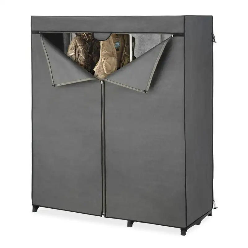

Utility Closet Organizer - 6 Shelves - Metal - Removable Cover