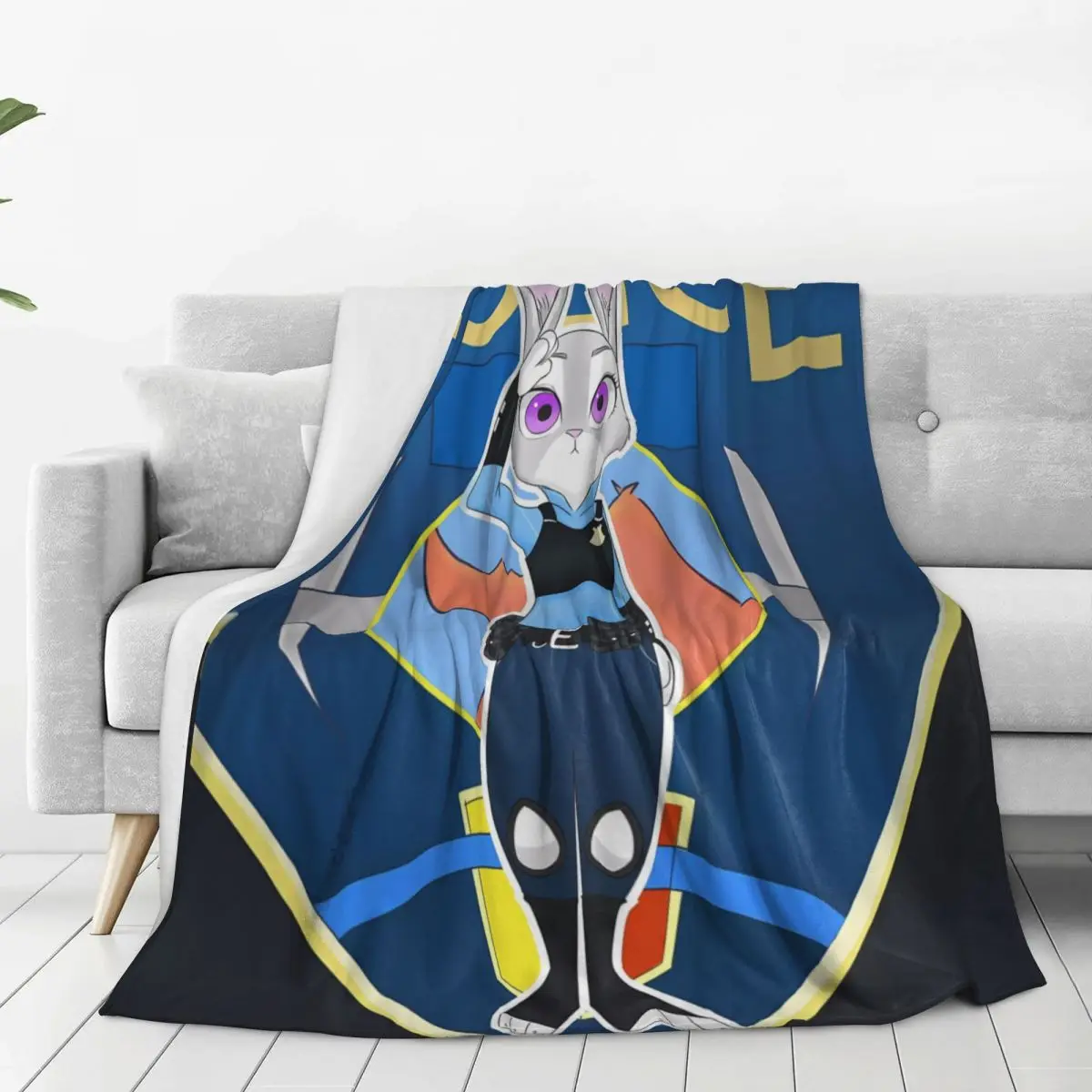 Zootopia Nick Judy Anime Blanket Airplane Travel Flannel Throw For Couch Bed Soft Quality Bedspread Birthday Present