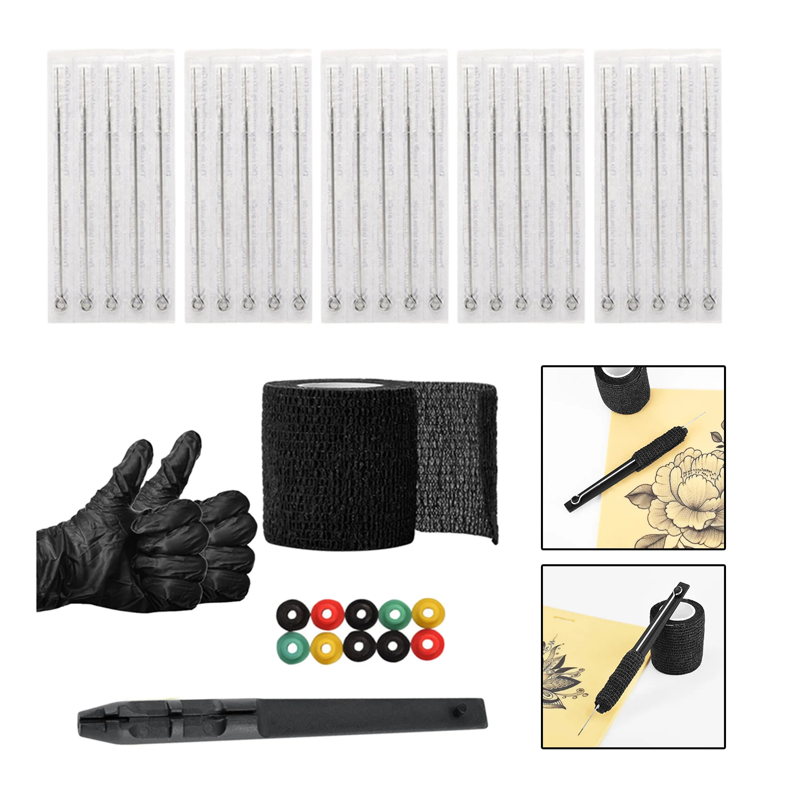 3D ручная ручка инструмент для татуировки сделай сам набор из нержавеющей стали