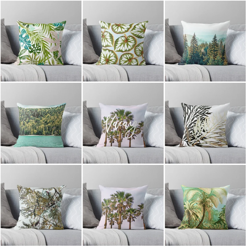 

Forest trees pattern pillow case Cushion covers autumn Forest trees 45X45cm nordic 40x40cm 50x50 60x60cm Modern sofa House bed