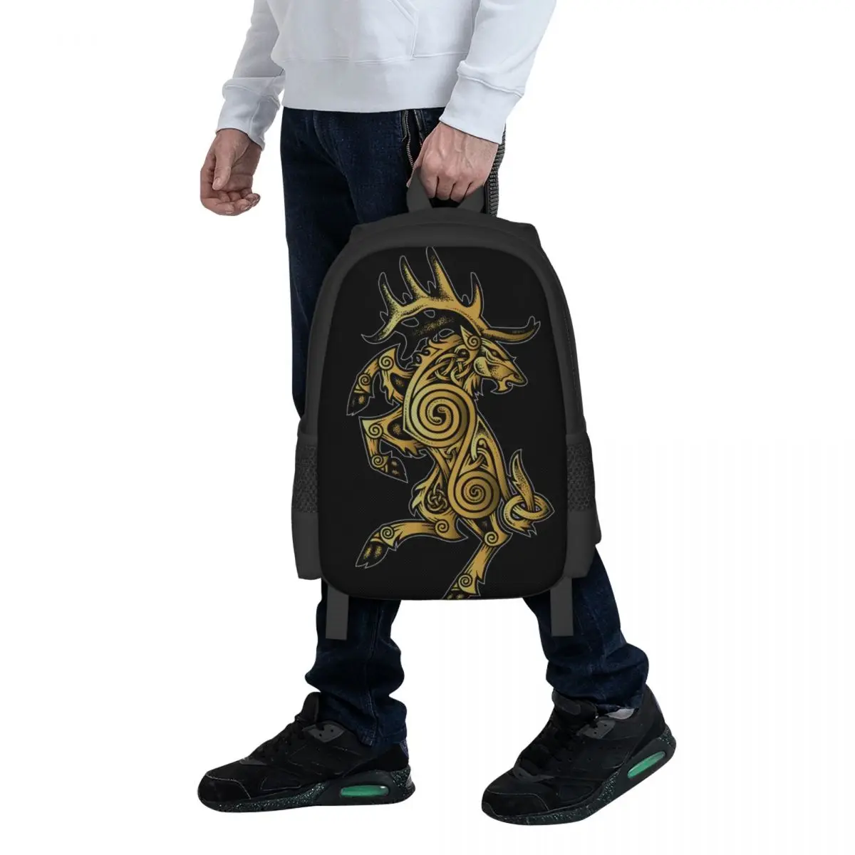Celtic Elk Rampant Backpack for Girls Boys Travel RucksackBackpacks for Teenage school bag