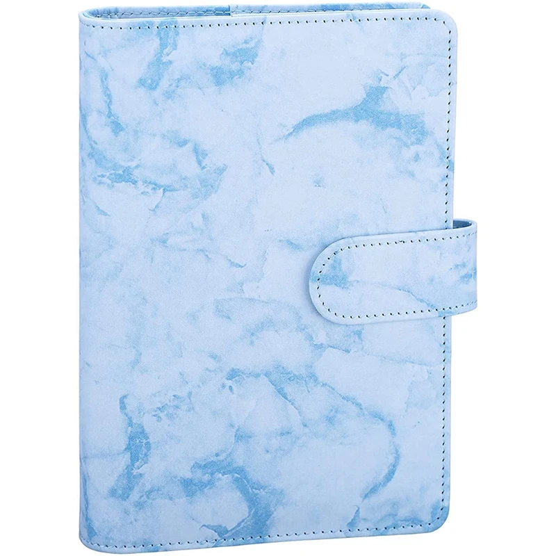 

A6 PU Notebook Binder Refillable 6-Ring Budget Binder,Suitable For A6 Paper Filling, Loose-Leaf Personal Notepad Cover