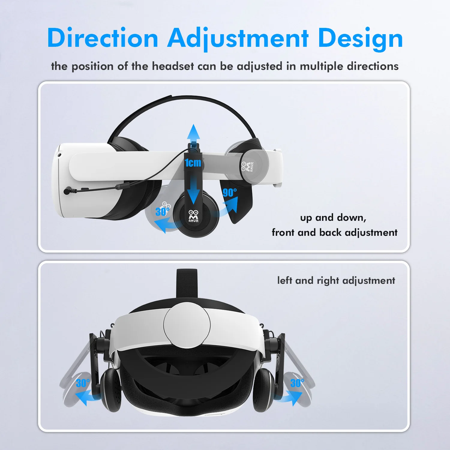 

3D 360 градусов стерео комфортная гарнитура для Oculus Quest 2 VR все в одном