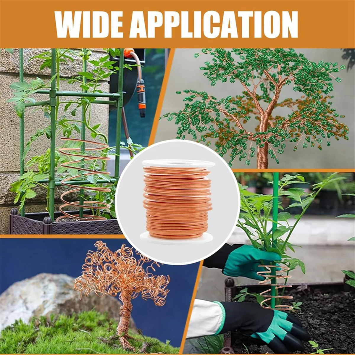 Медная проволока 99.9% чистая неизолированная медная для садоводства