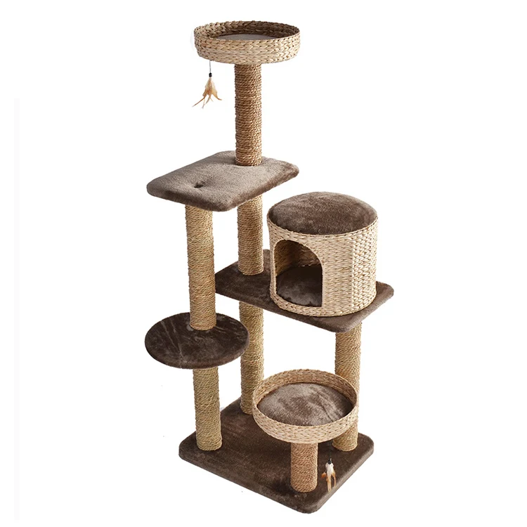 

Pet Products Factory Supplies Luxury Large Big Cat Tree Tower Climbing Frame House Game Kitten Furniture Condo Cats Jumping Toy