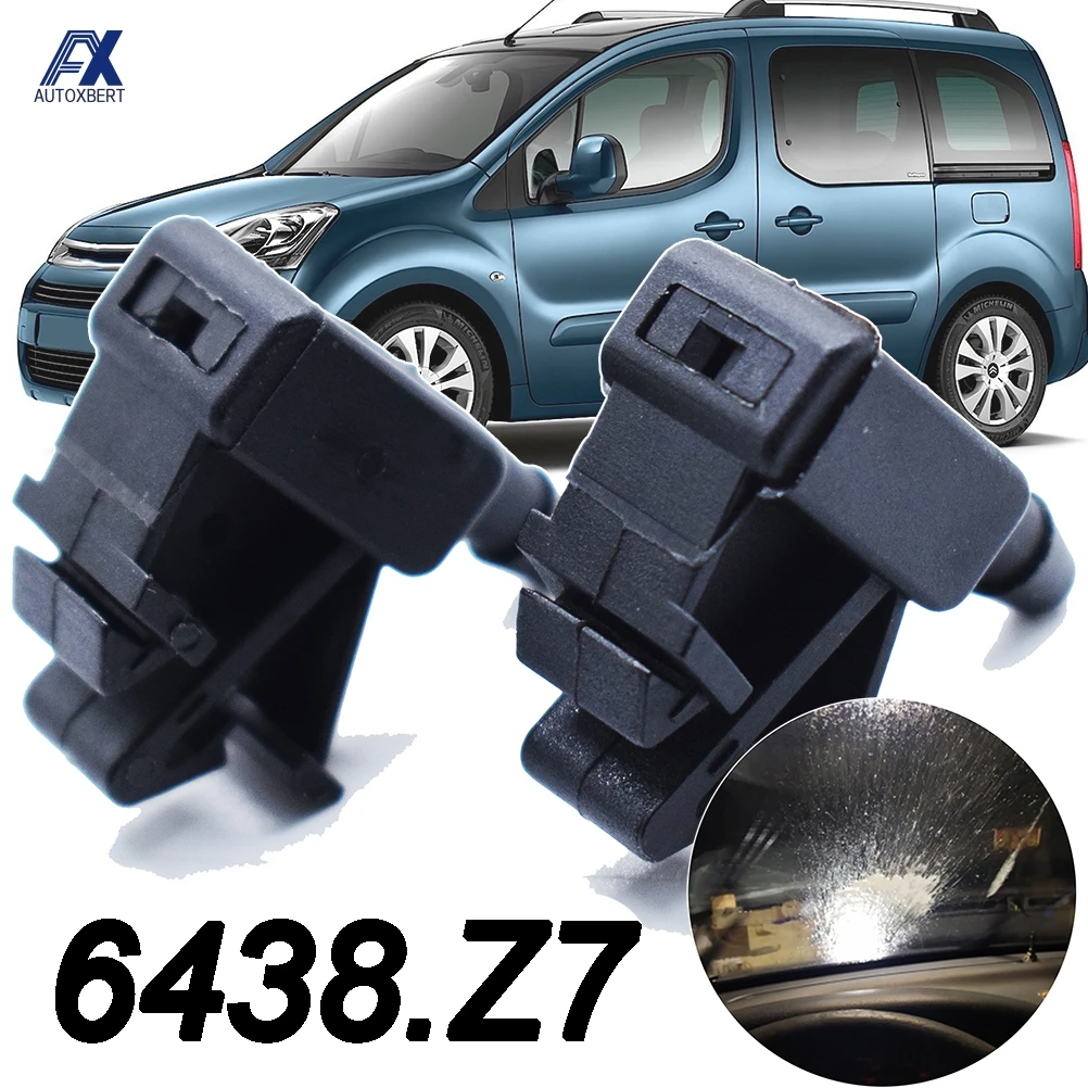 

2x насадка для омывателя переднего стекла для Peugeot Partner Tepee для Citroen Berlingo MK2 2008 2009 2010 2011 2012-On