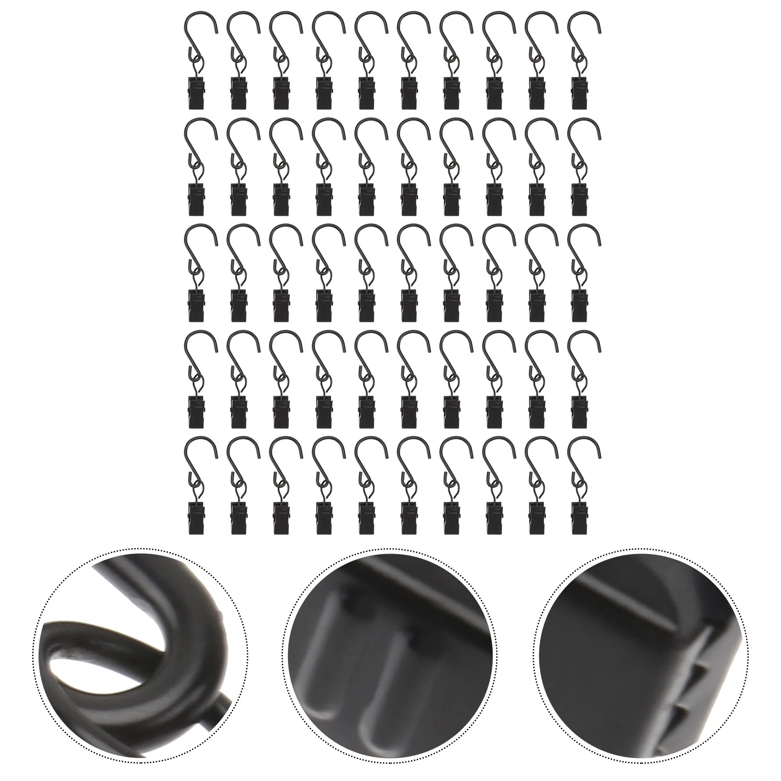 

50 шт., металлические зажимы-кольца