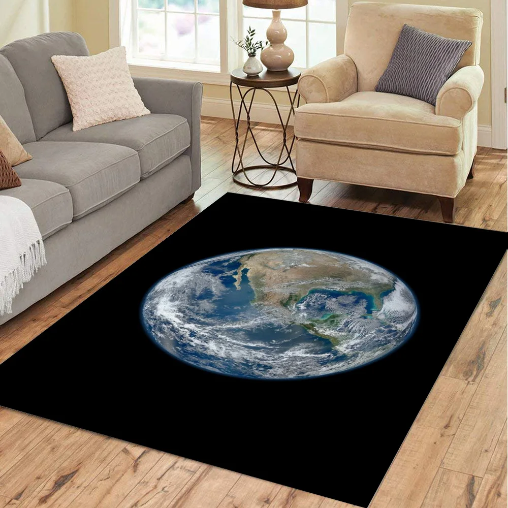 

Earth Carpet for Living Room Rug Children Bed Room Floor Carpets Window Bedside Home Decor Rugs Mat