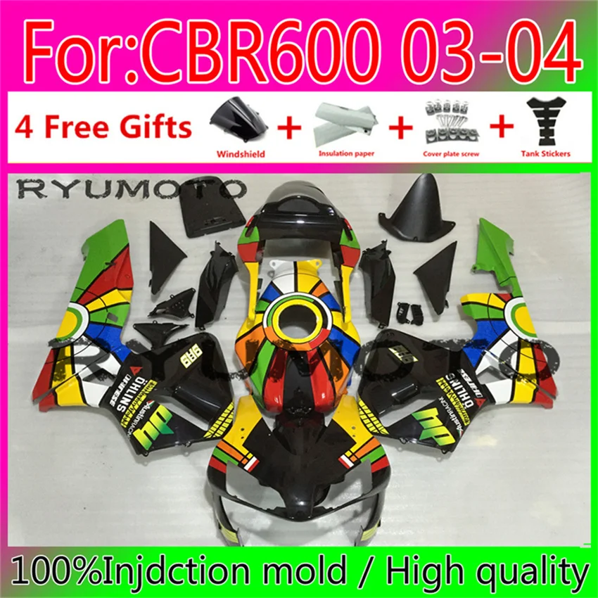 

Motorcycle Injection Mold Fairing Fit For Honda CBR 600 rr 2003 2004 CBR600rr 2003 2004 Fairings