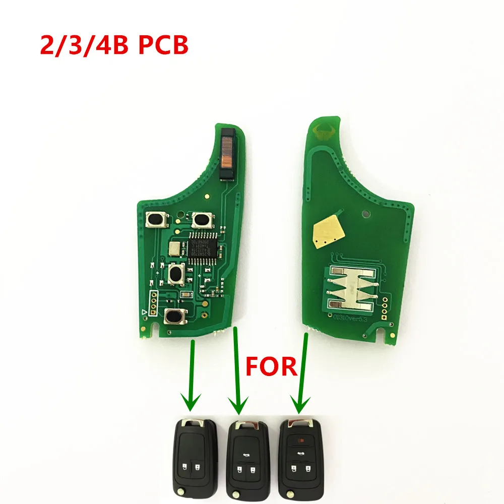 1/5 шт. 2/3/4 Кнопка PCB 433 МГц ID46 pcf7941 pcf7937 для Opel/Vauxhall Astra Corsa Insignia Chevrolet Lova Aveo Cruz