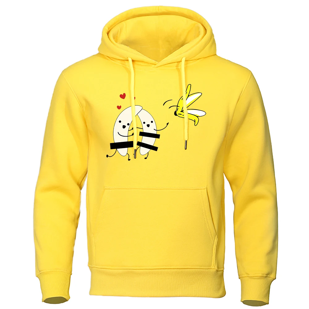 

Banana Love, Finally Got Rid Of The Bondage Men Hoody Fashion Casual Clothing Crewneck Pullover Hoodies Oversized Fleece Hooded