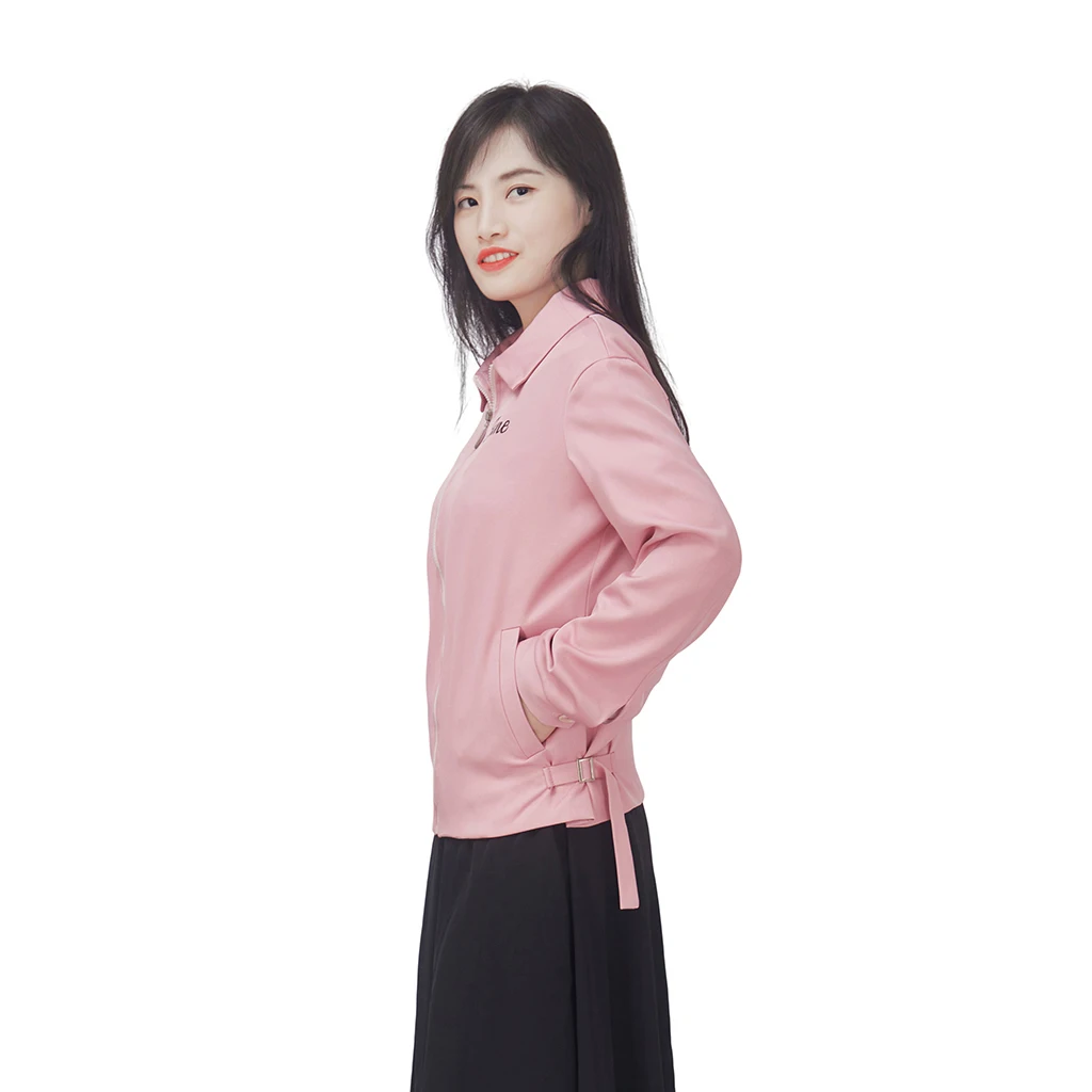 Женский костюм для косплея Джейн Нэнси розовое пальто Женская куртка на молнии