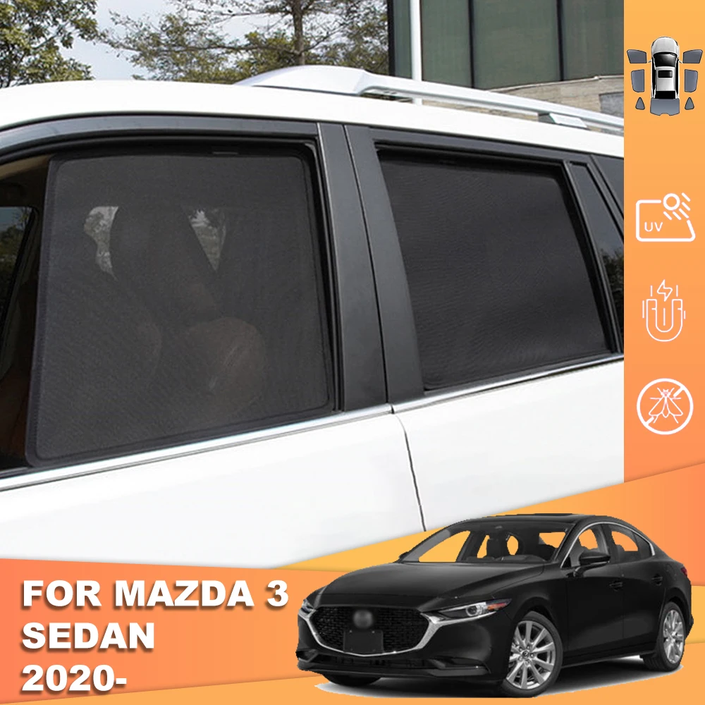 Магнитные автомобильные солнцезащитные очки для Mazda 3 Sedan BP 2019-2022 Mazda3 рамка