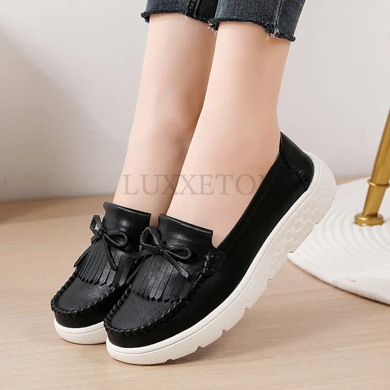 Genuine Leather Tenis MujerNew Arrived Women Tennis Shoes Ladies Sneaker Female Fitness Sport Shoes Outdoor Walking Shoes