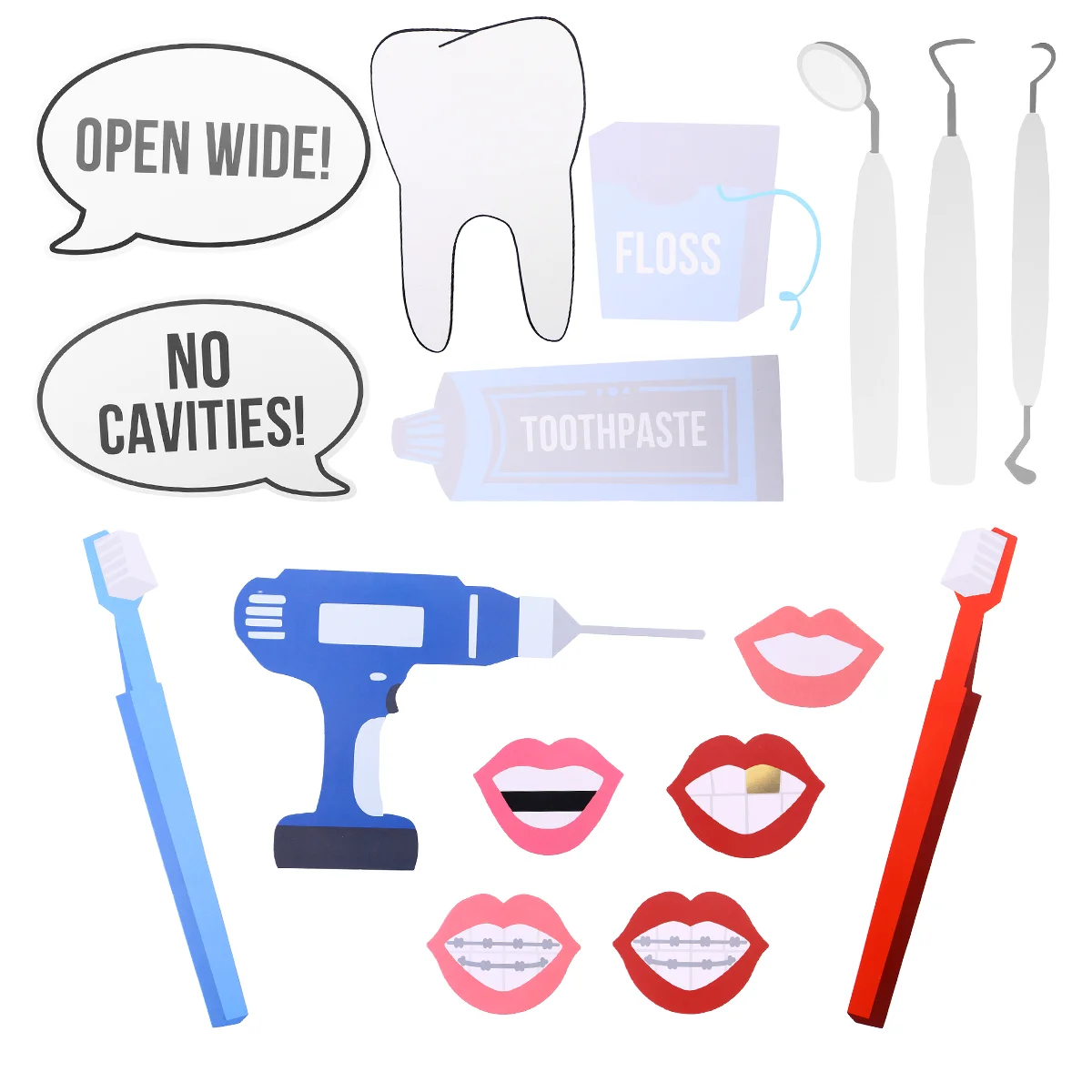 

16 Pcs Photo Booth Props Birthday Photo Booth Props Funny Photo Booth Props Graduation 2021 Modeling