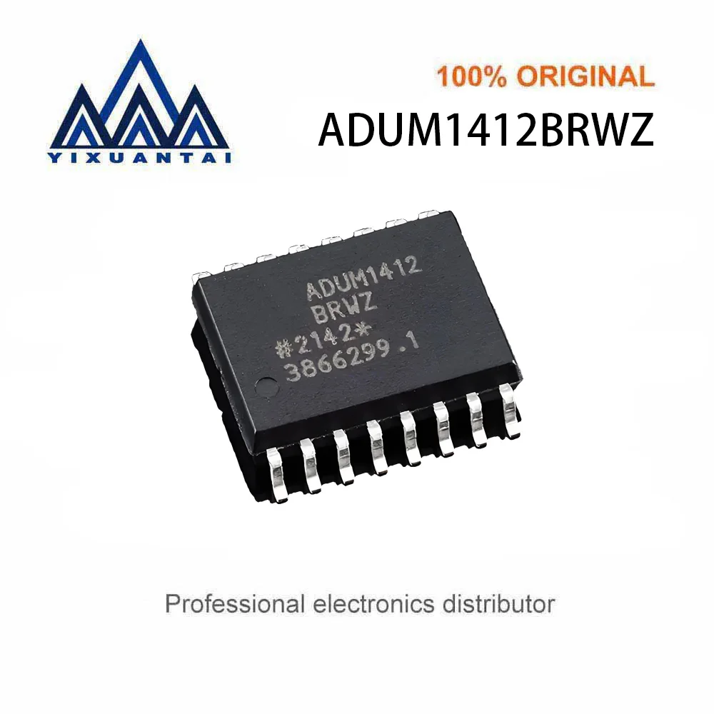 5pcs/Lot ADUM1412BRWZ ADUM1412BRWZ-RL ADUM1412 BRWZ ADUM1412【DGTL ISO 3.75KV GEN PURP 16SOIC】New and Original