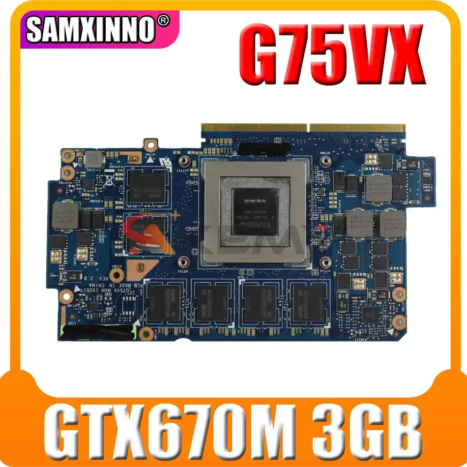 

Garphic карты 60-NLEVG1001-D01 69N0NQV10D01-01 N13E-GR-A2 GTX670 M X 3 Гб оперативной памяти, G75 G75V G75VX GTX670M GTX 670 M DDR5 видео объемом 3 Гб на VGA карты