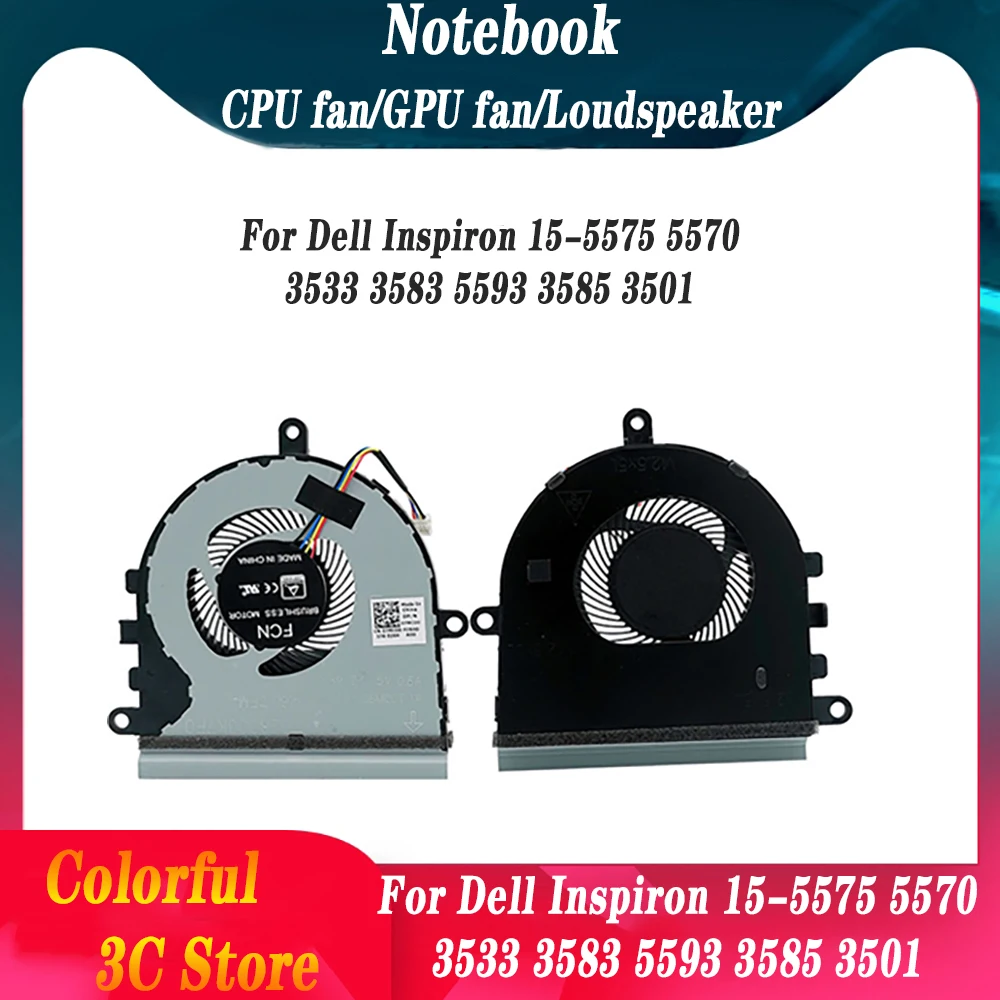 

Новинка для Dell Inspiron 15-5575 5570 3533 3583 5593 3585 3501 кулер для охлаждения процессора ноутбука запасные части