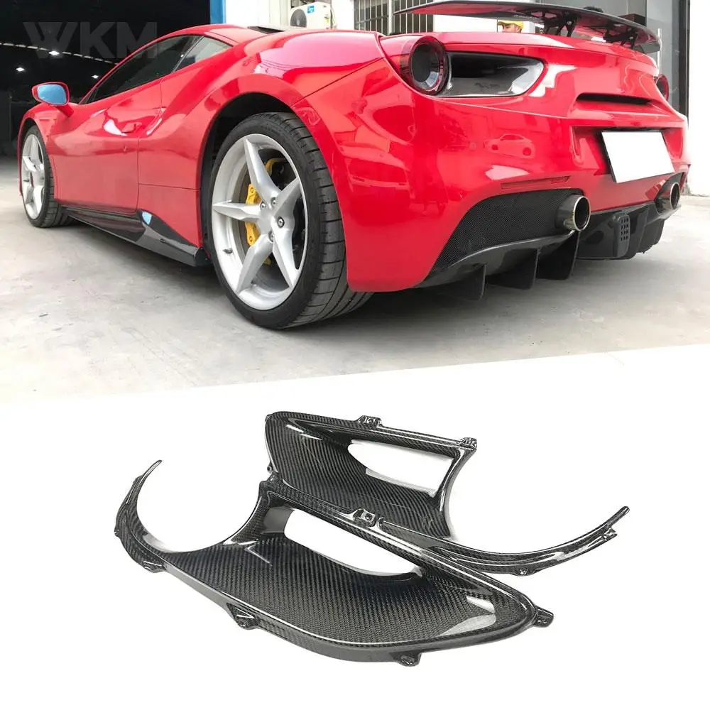 Сухой углеродного волокна задний фонарь обрезки крышки вентиляционных