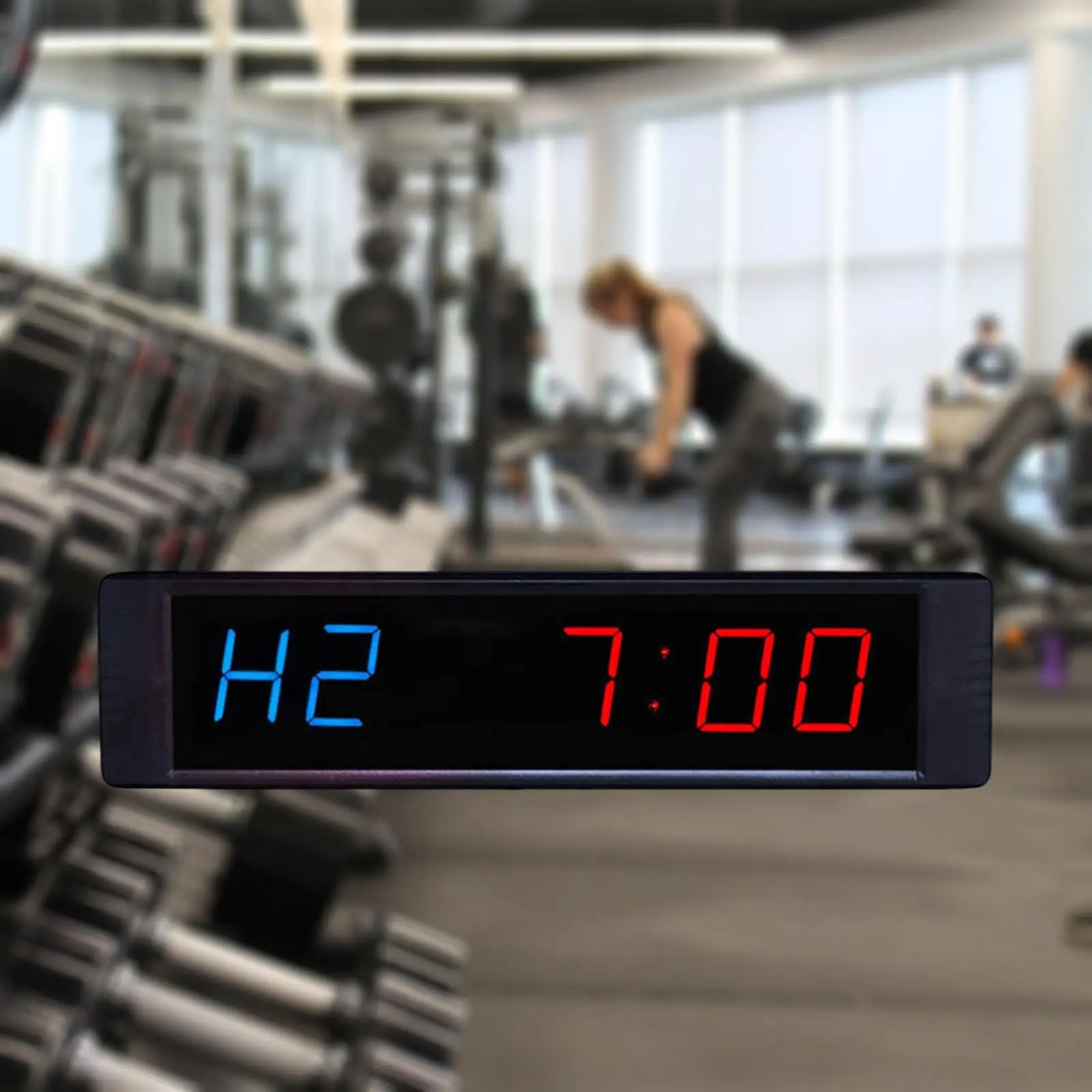 

Portable Gym Timer with Remote Stopwatch Interval Training Timer LED Digital Count Down/up Clock Fitness Timer for Sports Home